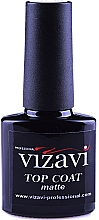 Matter Nagelüberlack ohne klebrige Schicht - Vizavi Professional Top Coat Matte — Bild N1