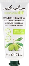 Anti-Aging Pflegecreme für Hände, Körper und Füße mit Olivenöl - Naturalium Hand, Foot & Body Cream — Bild N1