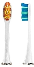 Ersatz-Zahnbürstenkopf für Schallzahnbürste weiß 2 St. - Smiley Pro White — Bild N1