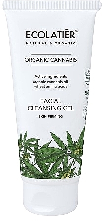 Straffendes Gesichtsreinigungsgel mit Cannabisextrakt - Ecolatier Organic Connabis Gel — Bild N1