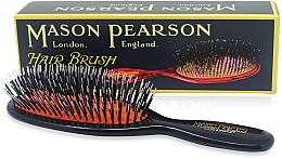 Düfte, Parfümerie und Kosmetik Haarbürste - Mason Pearson Pocket Bristle & Nylon Hair Brush BN4 Dark Ruby