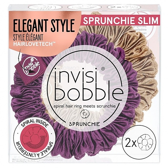 Haargummi 2 St. - Invisibobble Sprunchie Slim The Snuggle Is Real — Bild N2