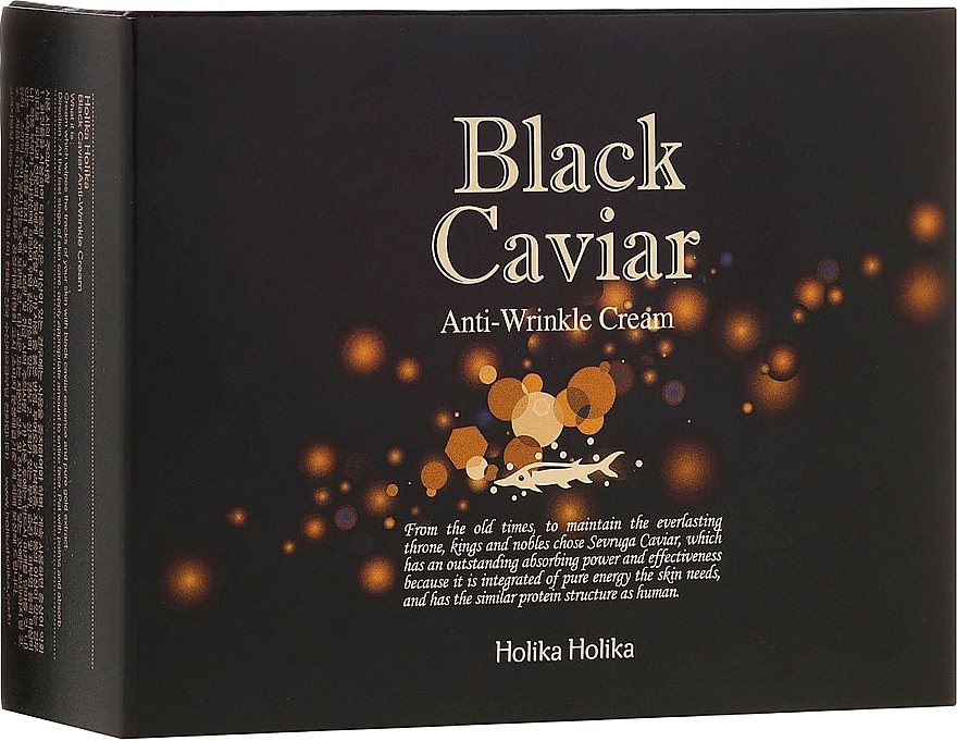 Anti-Falten Gesichtscreme mit schwarzem Kaviar - Holika Holika Black Caviar Anti-Wrinkle Cream — Bild N2