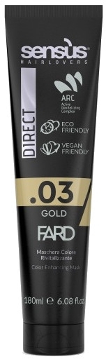 Farbverstärkende Maske für coloriertes Haar - Sensus Direct Fard Color Enchancing Mask — Bild .03 - Gold