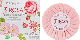 Duftende Seife 3 Rosen - L'Erbolario 3 Rosa Sapone Profumato — Bild N1