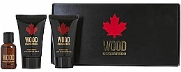 Düfte, Parfümerie und Kosmetik Dsquared2 Wood Pour Homme - Duftset (Eau de Toilette Mini 5ml + Duschgel Mini 25ml + After Shave Balsam Mini 25ml)