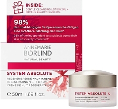 Düfte, Parfümerie und Kosmetik Regenerierende Nachtcreme für das Gesicht - Annemarie Borlind System Absolute Regenerating Night Cream Limited Design