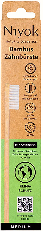 Zahnbürste aus Bambus Klimaschutz - Niyok Adult Toothbrush Choosebrush — Bild N1