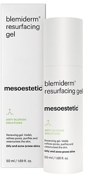 Erneuerndes und restrukturierendes Gel für Mischhaut, fettige oder zu Akne neigende Haut - Mesoestetic Blemiderm Resurfacing Gel — Bild N1