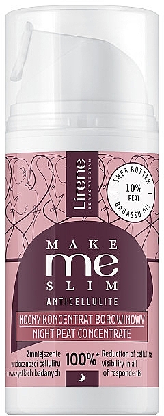 Schlammkonzentrat für die Nacht - Lirene Make Me Slim Anticellulite Night Pear Concentrate — Bild N1