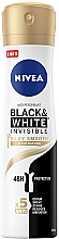 Düfte, Parfümerie und Kosmetik Deospray Antitranspirant - NIVEA Black & White Invisible Silky Smooth Antiperspirant Spray