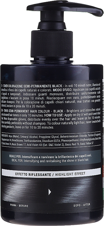 Tönungsspülung - Black Professional Line Semi-Permanent Coloring Toner — Foto N2
