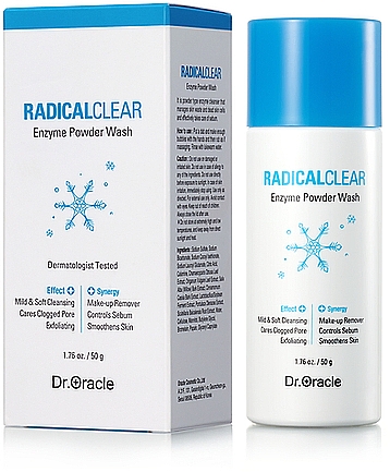 Enzymatisches Gesichtsreinigungspulver mit Papaya- und Ananasextrakt - Dr. Oracle Radical Clear Enzyme Powder Wash — Bild N1