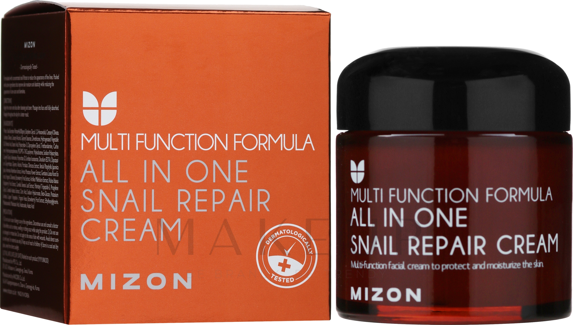 Reparierende und feuchtigkeitsspendende Gesichtscreme gegen Aknenarben und Hautunreinheiten mit 92% Schneckenextrakt - Mizon All in One Snail Repair Cream — Foto 75 ml