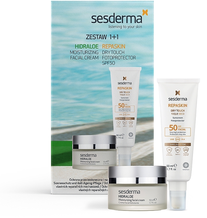 SesDerma Laboratories Hidraloe & Repaskin (Gesichtscreme 50ml + Creme 50ml) - Gesichtspflegeset — Bild N1