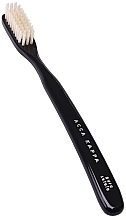 Düfte, Parfümerie und Kosmetik Zahnbürste hart - Acca Kappa Vintage Tooth Brush Nylon Hard Bristles Black Color