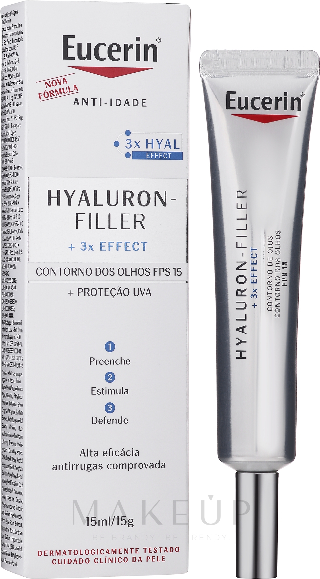 Anti-Falten Augencreme - Eucerin Hyaluron-Filler Eye — Bild 15 ml