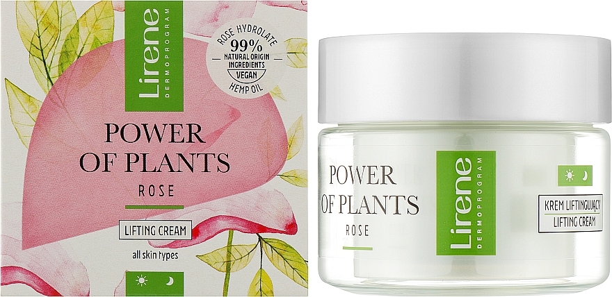 Lifting-Gesichtscreme - Lirene Power Of Plants Rose Lifting Cream — Bild N2