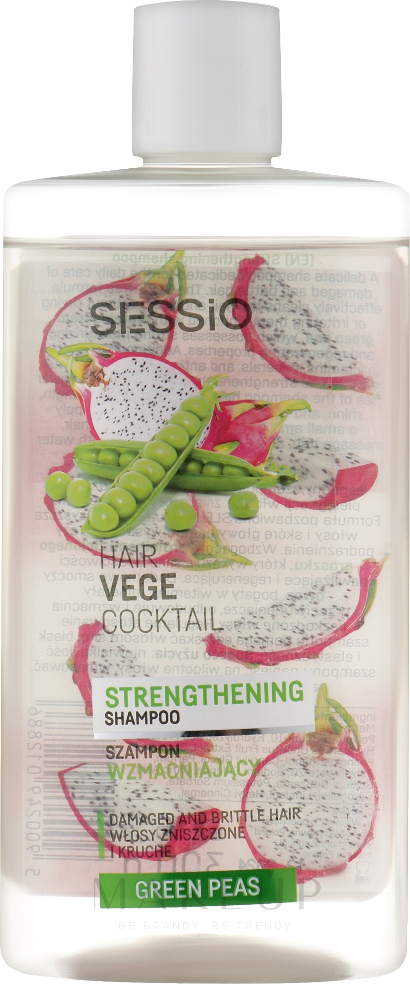Stärkendes Shampoo Grüne Erbse - Sessio Hair Vege Cocktail Green Peas Shampoo — Bild 300 ml