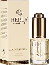 Düfte, Parfümerie und Kosmetik Trockenes Gesichtsöl mit 24k Gold - Herla Gold Supreme 24K Gold Face Dry Oil