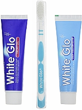 Düfte, Parfümerie und Kosmetik Set - White Glo Night & Day Toothpaste (Zahnpasta 65ml + Zahngel für die Nacht 65ml + Zahnbürste)