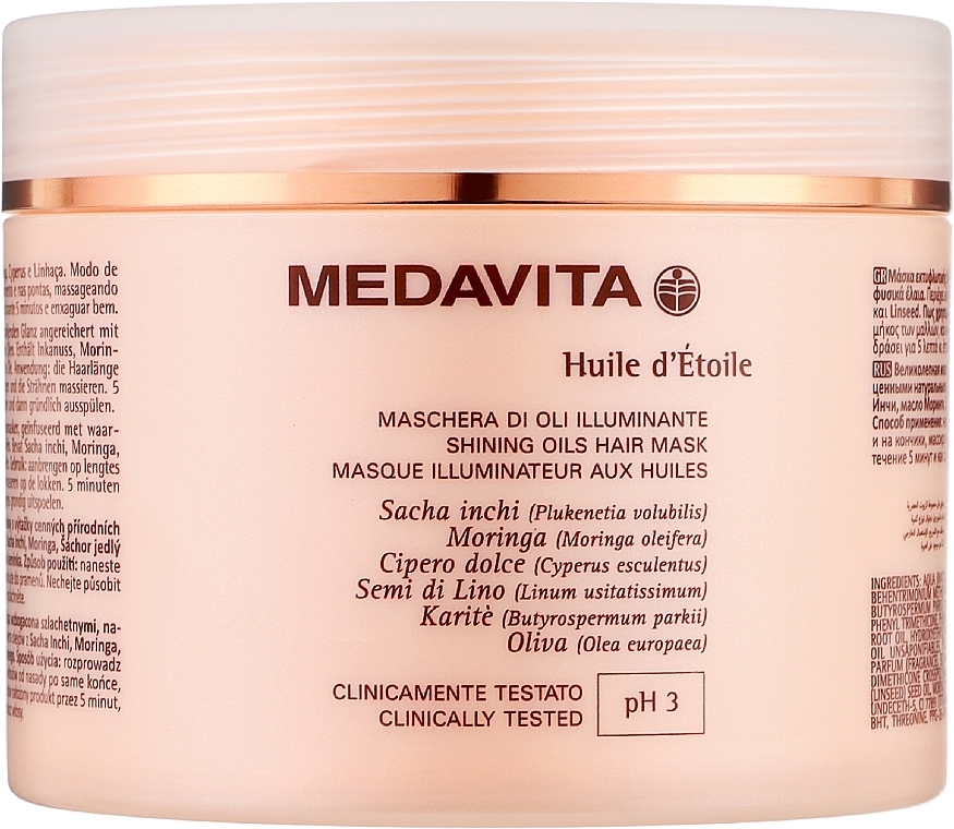 Haarmaske - Medavita Huile D'Etoile Mask — Bild N3