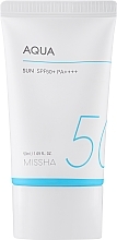 Düfte, Parfümerie und Kosmetik Sonnenschutzgel für den Körper SPF50+/PA+++ - Missha All Around Safe Block Aqua Sun Gel SPF50+/PA++++