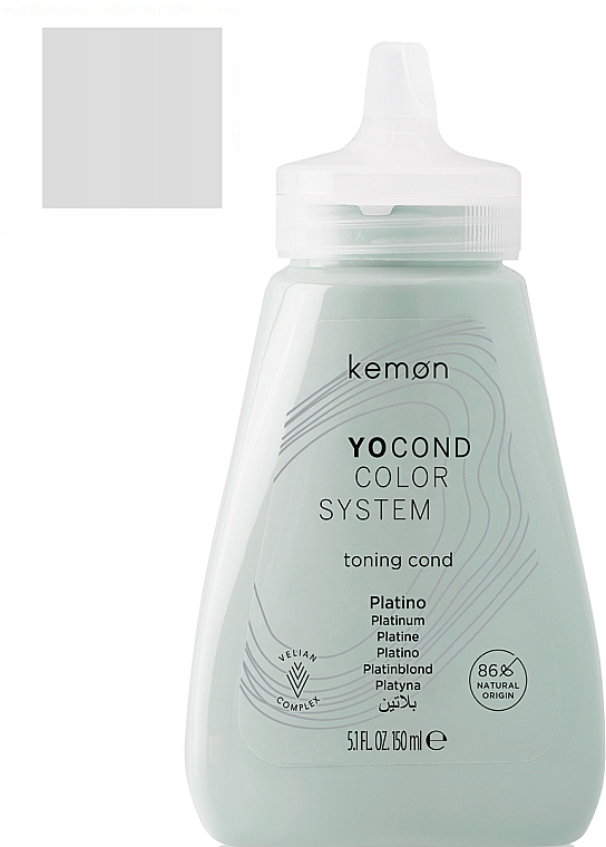 Getönter Conditioner Platinblond - Kemon Yo Cond Color System — Bild N4