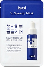 Düfte, Parfümerie und Kosmetik Feuchtigkeitsspendende und beruhigende Tuchmaske für sensible Haut 10 St. - Isoi Acni Dr. 1st Speedy Mask
