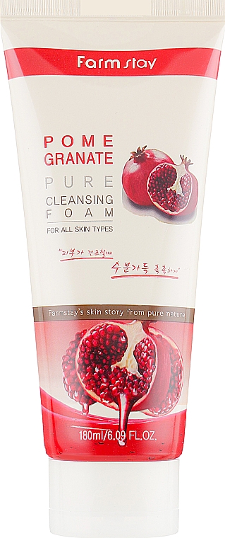 Gesichtsreinigungsschaum mit Granatapfelextrakt - Farmstay Pomegranate Pure Cleansing Foam — Bild N2