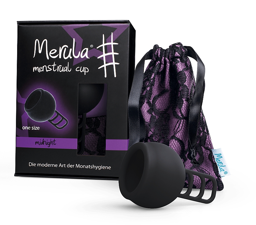 Universelle Menstruationstasse one size - Merula Cup Midnight — Bild N1