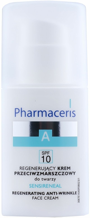 Regenerierende, glättende und straffende Anti-Falten Gesichtscreme für empfindliche und allergische Haut SPF 10 - Pharmaceris A Sensireneal Intensive Anti-Wrinkle Cream — Foto N2