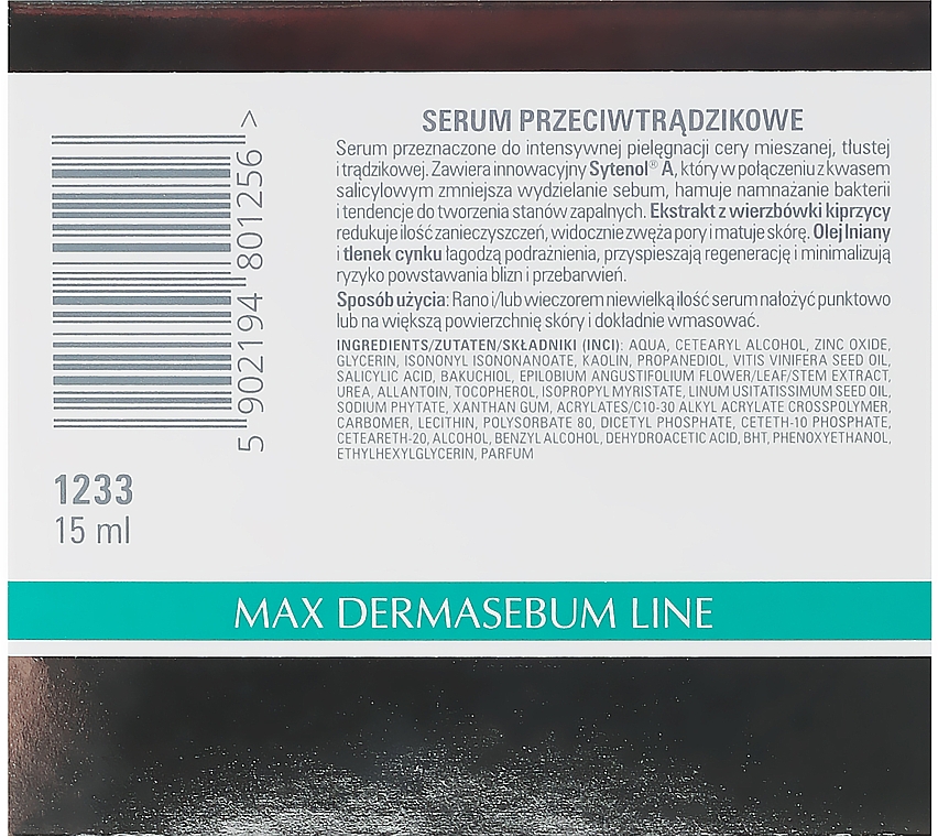 Intensives Anti-Akne Gesichtsserum mit Weidenextrakt - Clarena Bio Dermasebum Line Max Anti Acne Serum — Bild N2