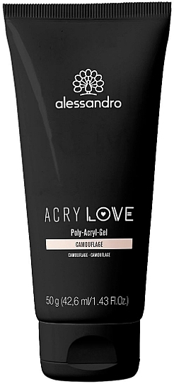 Polyacryl-Nagelgel - Alessandro International AcryLove Poly-Acryl-Gel Camouflage (Tube) — Bild N1