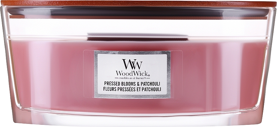 Duftkerze im Glas - Woodwick Ellipse Candle Pressed Blooms & Patchouli — Bild N1