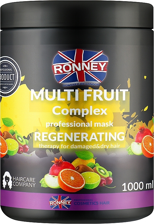 Regenerierende Haarmaske mit Fruchtkomplex für trockenes und strapaziertes Haar - Ronney Multi Fruit Complex Regenerating Therapy Mask — Bild N2