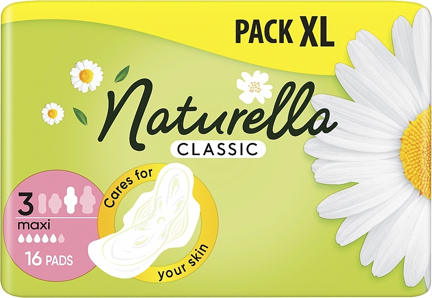 Damenbinden mit Flügeln 16 St. - Naturella Classic Basic Maxi