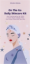 Gesichtspflegeset - Holika Holika On The Go Daily Skincare Kit (Gesichtsgel 100ml + Gesichtsserum 150ml + Gesichtsmaske 23ml) — Bild N1