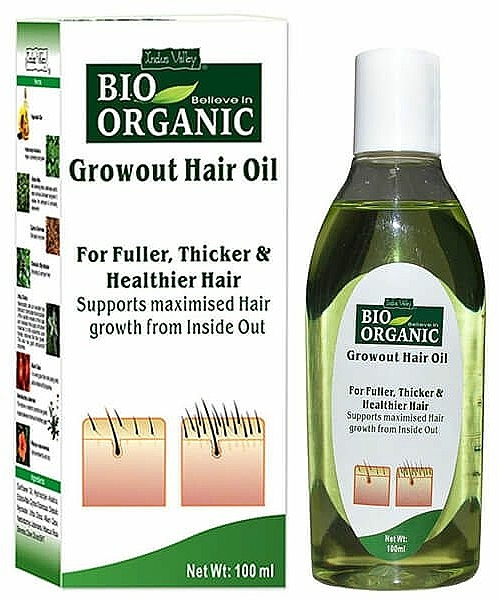 Pflanzenhaaröl - Indus Valley Bio Organic Growout Hair Oil — Bild N1