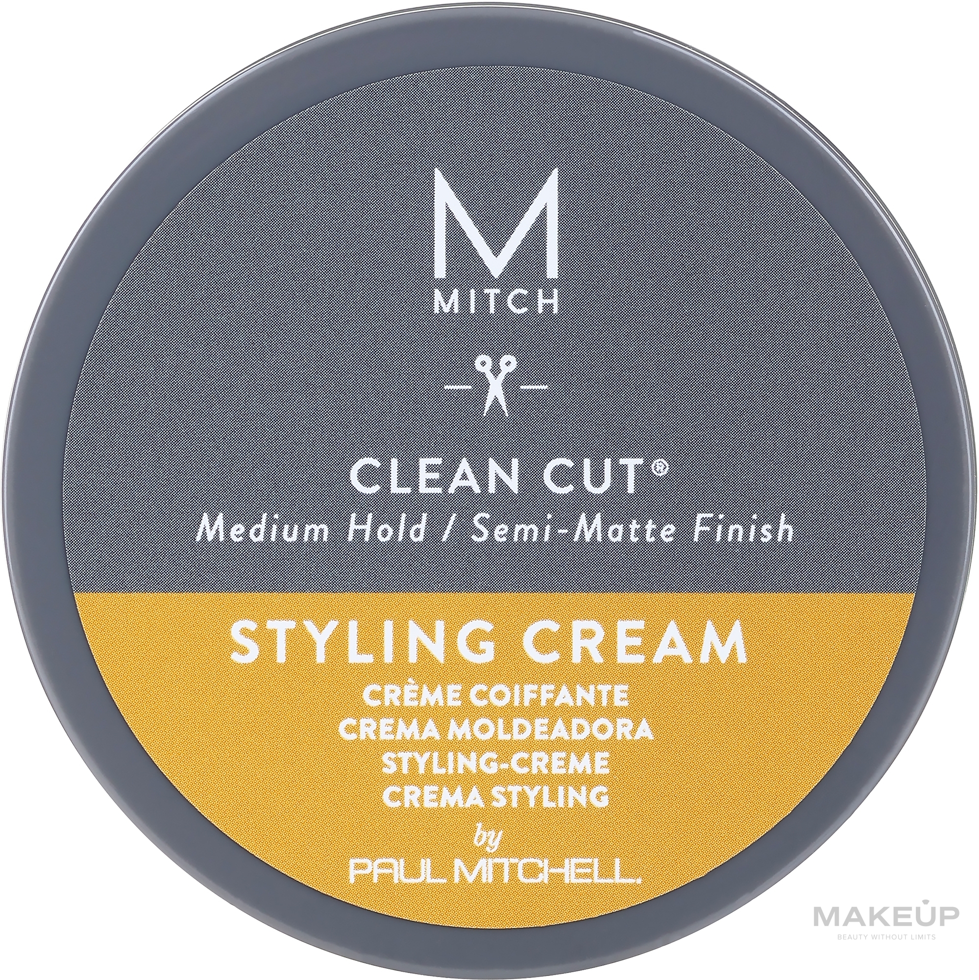 Styling-Creme mit Matteffekt Mittlerer Halt - Paul Mitchell Mitch Clean Cut Styling Cream — Bild 85 ml