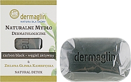 Düfte, Parfümerie und Kosmetik Dermatologische Detox-Naturseife mit Aktivkohle und grüner Tonerde - Dermaglin Natural Detox