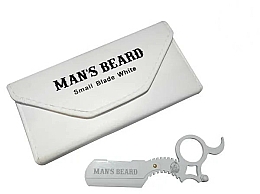 Düfte, Parfümerie und Kosmetik Mini Bartrasierer aus weißem Stahl - Man's Beard Small Blade White