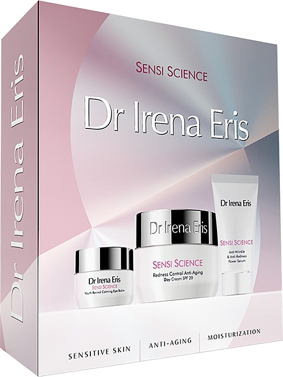 Gesichtspflegeset - Dr Irena Eris Sensi Science (Tagescreme 50ml + Serum 30ml + Augenbalsam 15ml) — Bild N1