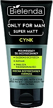 Reinigendes Peeling-Gel für das Gesicht - Bielenda Only For Men Super Mat Cleansing Gel With Scrub — Bild N1