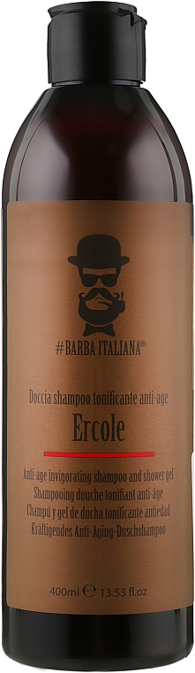 Straffendes Anti-Aging Shampoo und Duschgel - Barba Italiana Ercole Shampoo And Shower Gel — Bild N1