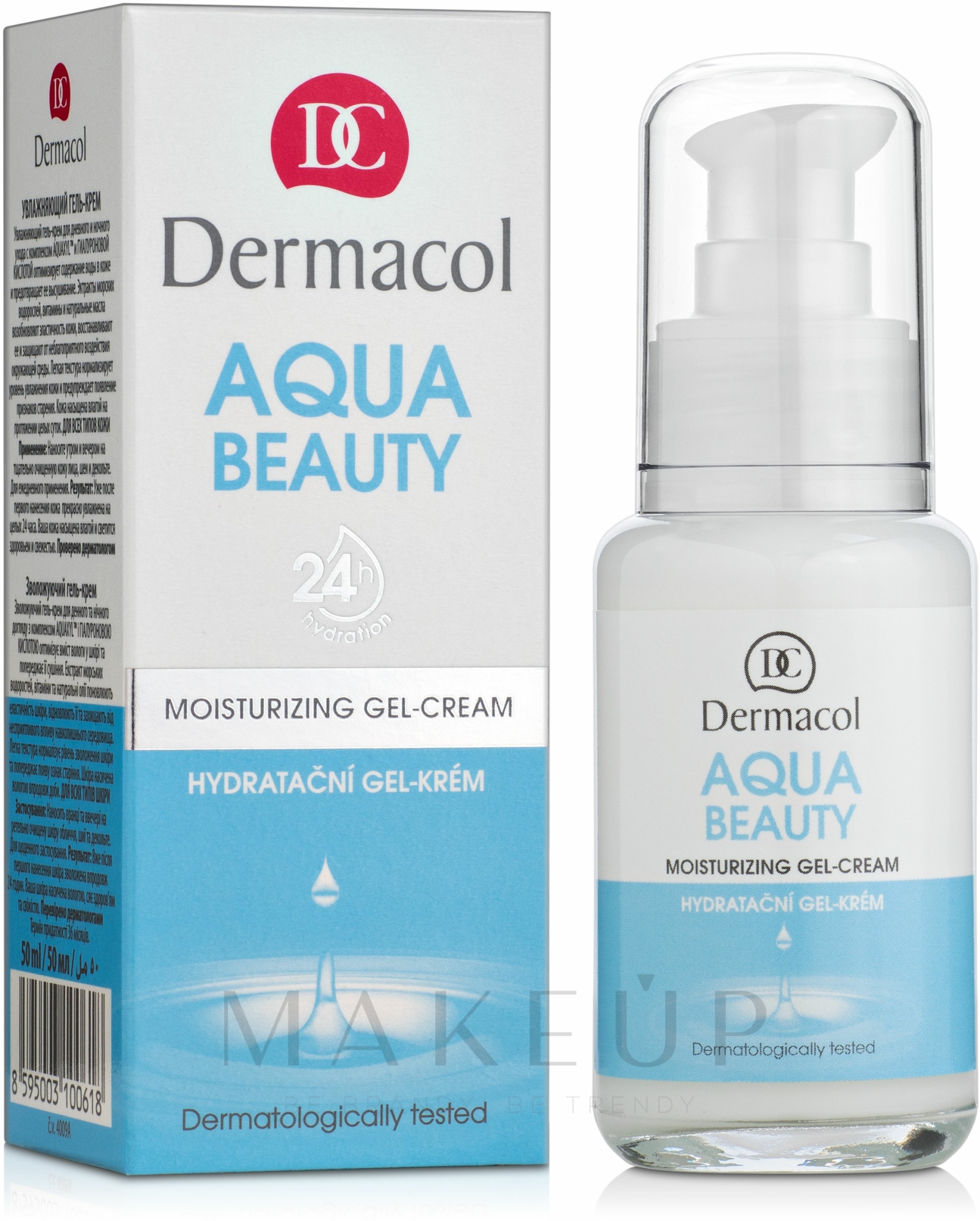Feuchtigkeitsspendende Gel-Creme für das Gesicht - Dermacol Aqua Beauty — Bild 50 ml