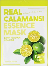 Düfte, Parfümerie und Kosmetik Tuchmaske für das Gesicht mit Calamansi-Extrakt - Farmstay Real Calamansi Essence Mask
