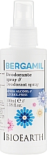 Düfte, Parfümerie und Kosmetik Deospray - Bioearth Bergamil Deodorant Spray