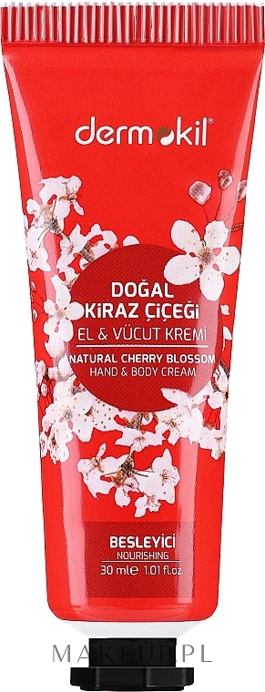 GESCHENK! Hand- und Körpercreme mit Kirschblüten - Dermokil Hand & Body Cream With Cherry Blossom  — Bild N1