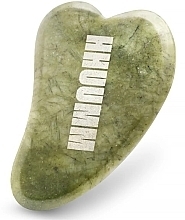 Gua Sha Jade-Massageplatte für das Gesicht grün - Hhuumm GuaSha — Bild N2